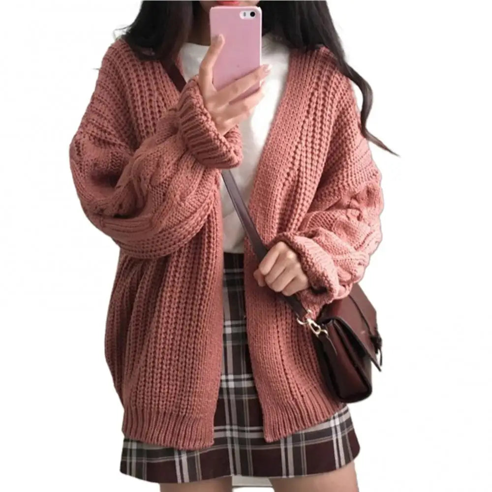 70% Dropshipping!2021 New Women'S Cardigan Jacket Pocket Sweater Long Women'S Warm Sweater Knitted Women Sweater Winter